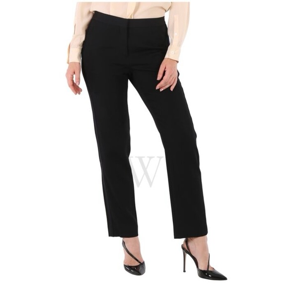 Burberry Black Wool Cropped Tailored Trousers - Picture 3 of 9